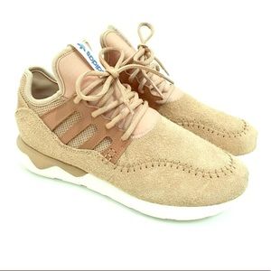 Adidas Tubular Moc Runner Doom Beige Tan Suede
